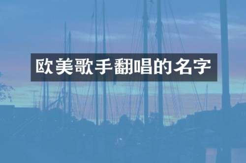 欧美歌手翻唱的名字