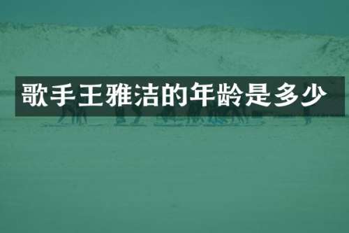 歌手王雅洁的年龄是多少