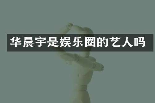 华晨宇是娱乐圈的艺人吗