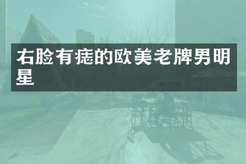右脸有痣的欧美老牌男明星