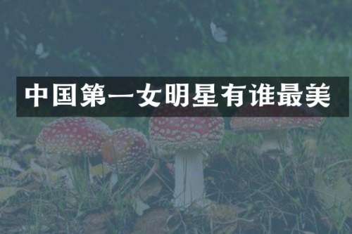 中国第一女明星有谁最美