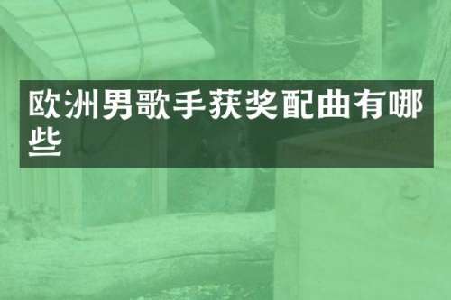 欧洲男歌手配曲有哪些