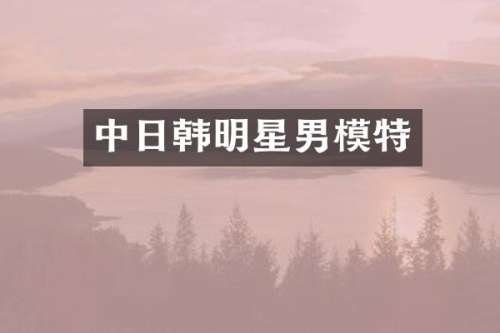 中日韩明星男模特