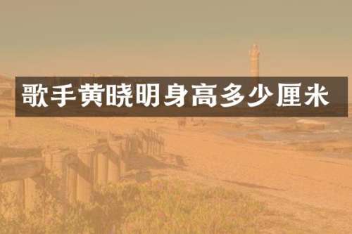 歌手黄晓明身高多少厘米