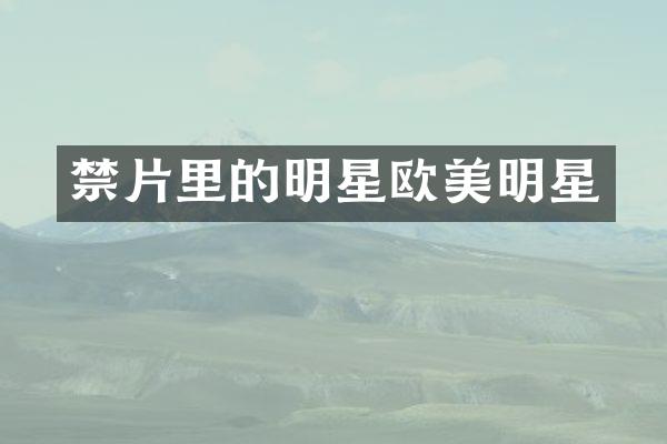里的明星欧美明星