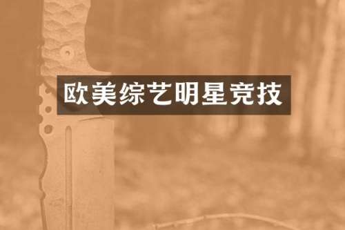 欧美综艺明星竞技
