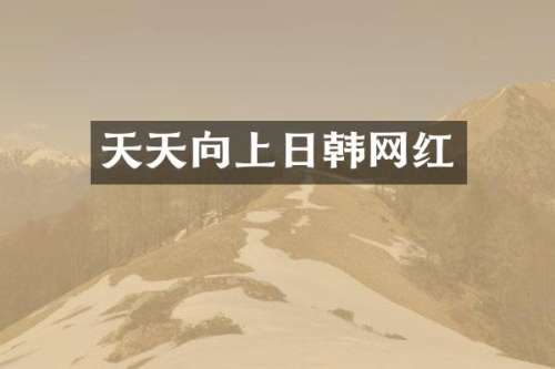 天天向上日韩网红