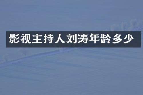 影视主持人刘涛年龄多少