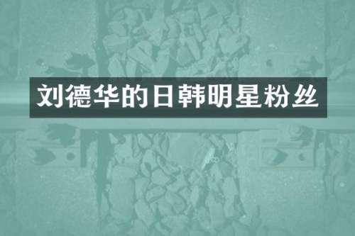 刘德华的日韩明星粉丝