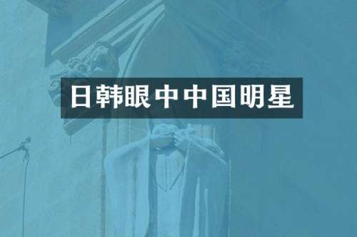 日韩眼中中国明星