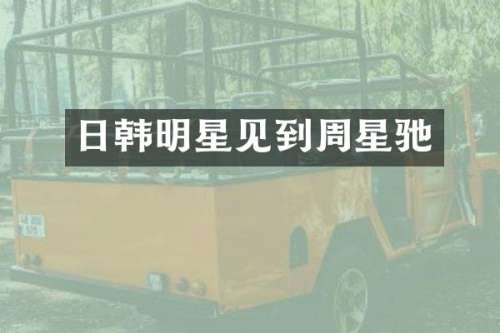 日韩明星见到周星驰