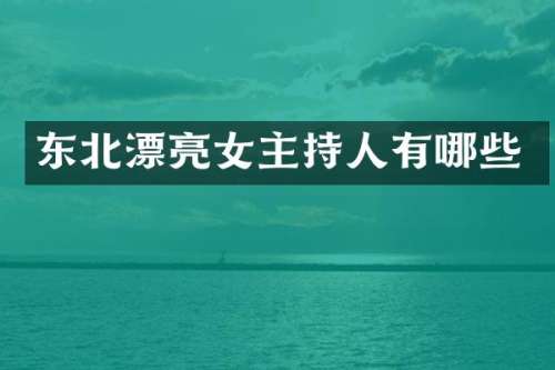 东北漂亮女主持人有哪些