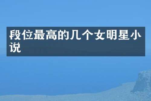 段位最高的几个女明星小说