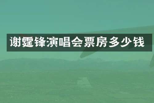 谢霆锋演唱会票房多少钱
