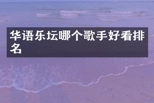 华语乐坛哪个歌手好看排名