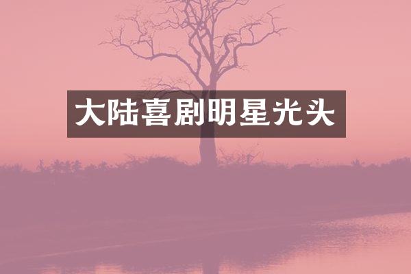 大陆喜剧明星光头