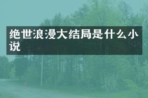 绝世浪漫大结局是什么小说