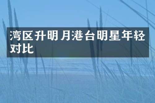 湾区升明月港台明星年轻对比