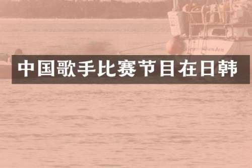 中国歌手比赛节目在日韩
