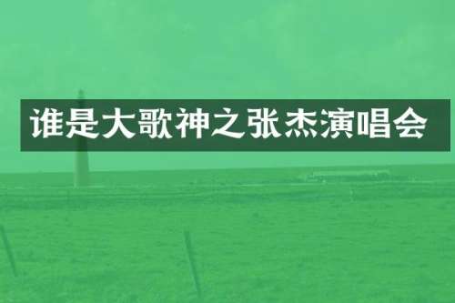 谁是大歌神之张杰演唱会