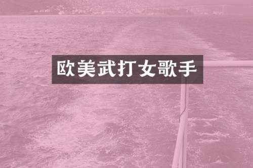 欧美武打女歌手