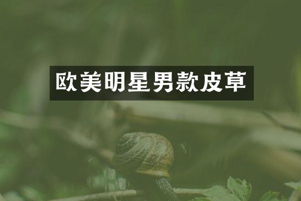 欧美明星男款皮草