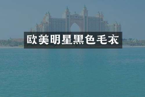 欧美明星黑色毛衣