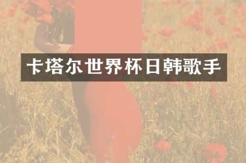 卡塔尔世界杯日韩歌手