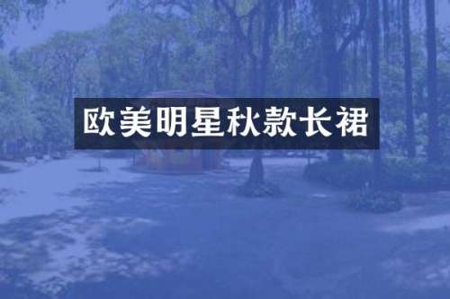 欧美明星秋款长裙