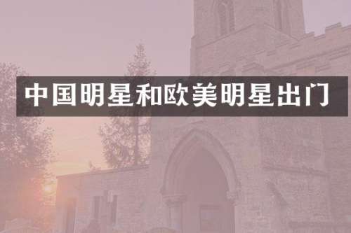 中国明星和欧美明星出门