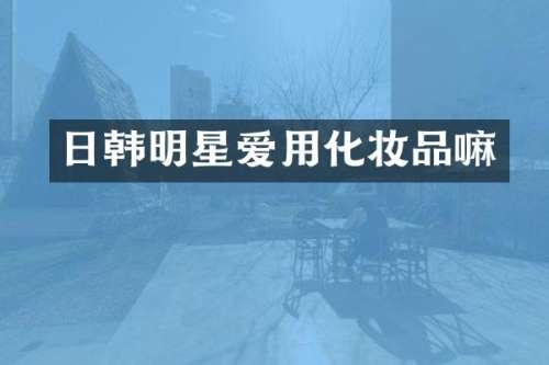 日韩明星爱用化妆品嘛