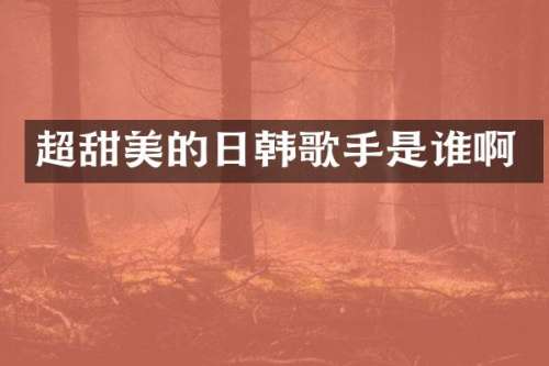 超甜美的日韩歌手是谁啊