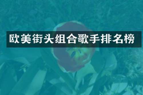 欧美街头组合歌手排名榜