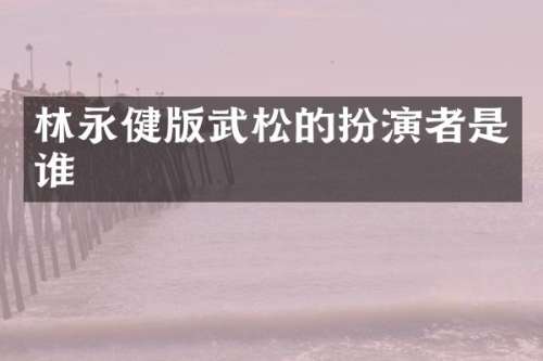 林永健版武松的扮演者是谁