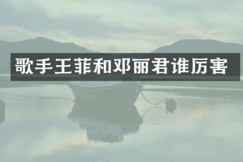 歌手王菲和邓丽君