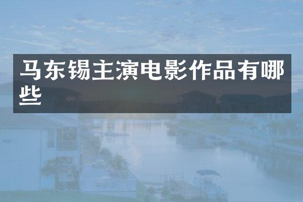 马东锡主演电影作品有哪些