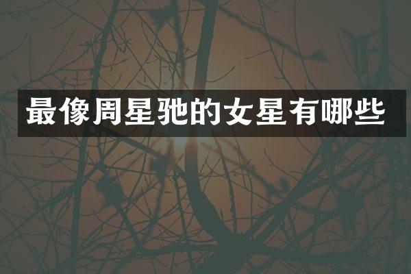 最像周星驰的女星有哪些