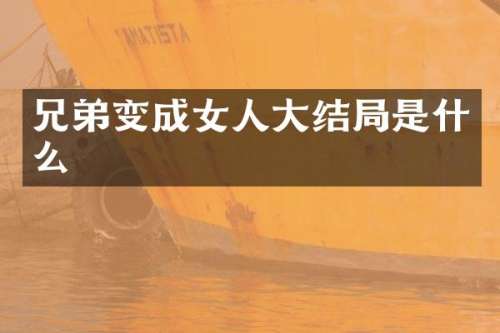 兄弟变成女人大结局是什么