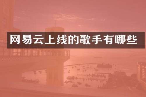 网易云上线的歌手有哪些