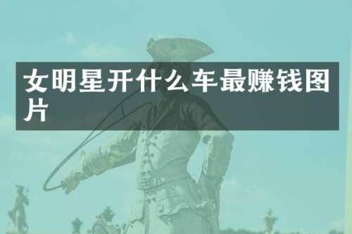 女明星开什么车最赚钱图片