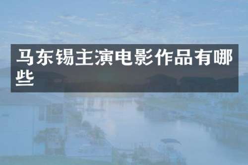 马东锡主演电影作品有哪些