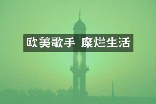 欧美歌手 糜烂生活