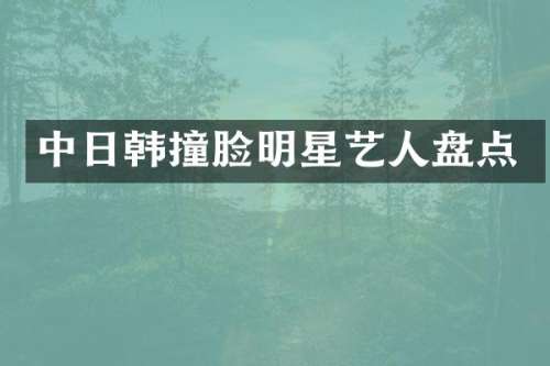 中日韩撞脸明星艺人盘点