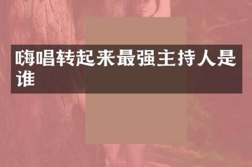 嗨唱转起来最强主持人是谁