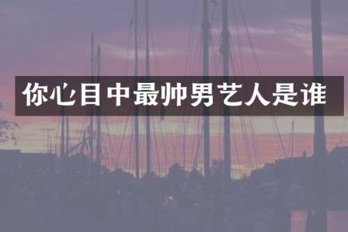 你心目中最帅男艺人是谁