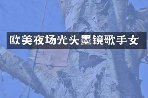 欧美夜场光头墨镜歌手女