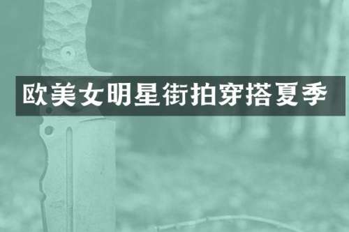 欧明星街拍穿搭夏季