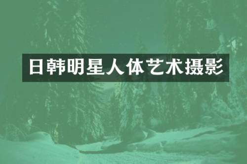 日韩明星人体艺术摄影