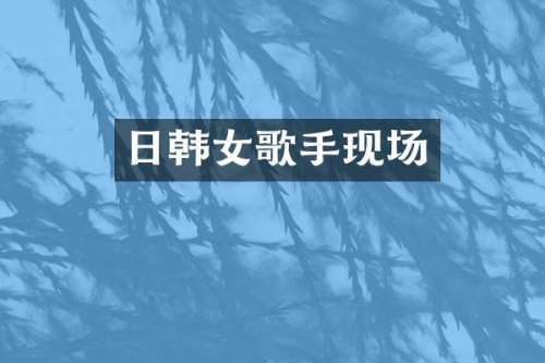 日韩女歌手现场