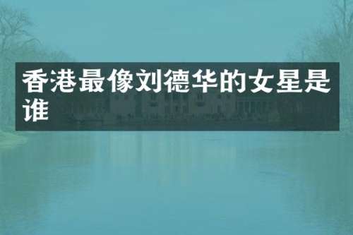 香港最像刘德华的女星是谁